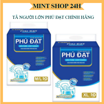 Tã bỉm dán người lớn Phú đạt Có vách chống tràn dành cho người già, mẹ sau sinh M/L và Xl