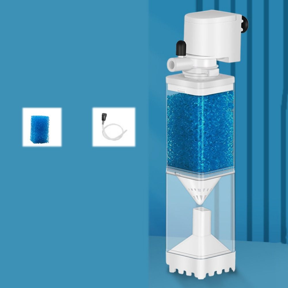 POXIA Tắt tiếng Bộ lọc chìm bể cá Có thể tháo rời Nhựa Lọc nước Bộ sưu tập phân cá Bộ lọc tích hợp Bộ lọc phân cá Cho bể cá - 4