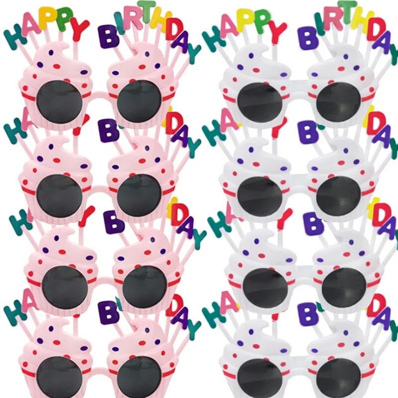 Glasses Happy Birthday Photography Props Bachelorette Party Birthday Party Decoration Photobooth Birthday Adult Children Glasses grnh