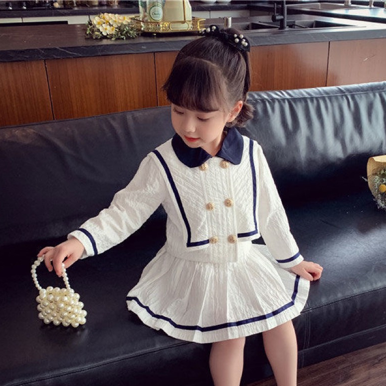 Set áo váy bé gái tiểu thư thanh lịch Hàng Thiết Kế đầm bé gái dài tay mặc thu đông hàng đẹp 10-28kg Hadukids