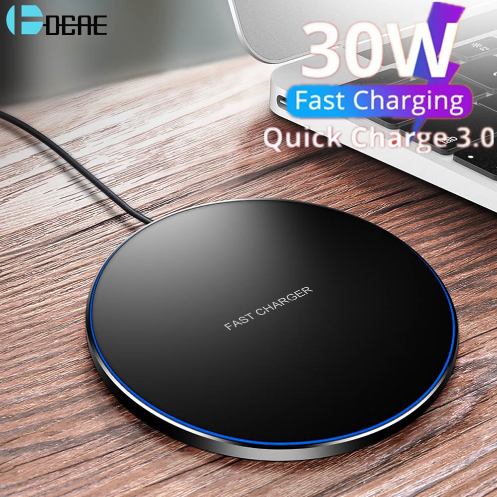 【Worth-Buy】 Hỗ trợ-cod 30W sạc cho 12 mini 11 XS x cộng với 20W 15W Miếng Sạc Qi cho Lưu ý 20 10 S21 S20