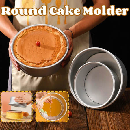 Round Nonstick Cake Pan Set with Removable Bottom - Aluminum