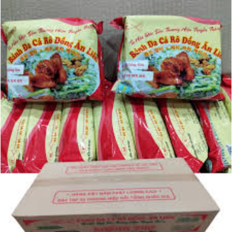 Thùng 20 gói bánh đa cá rô đồng khánh thọ