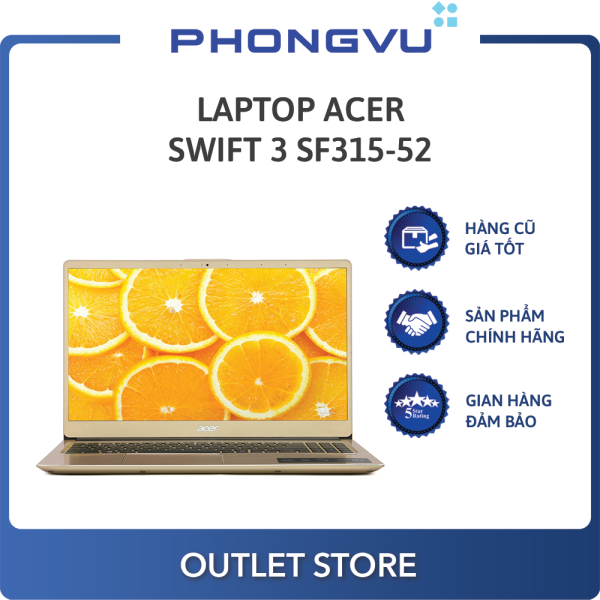Laptop Acer Swift 3 SF315-52-52Z7 (NX.GZBSV.004) (Vàng) - Laptop cũ