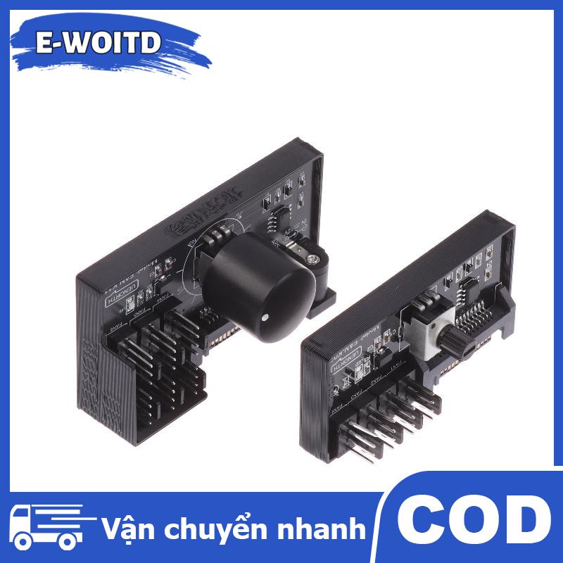 E-WOITD Pwm tốc độ quạt điều khiển SATA DC điện trên 4pin Fan đốc Nas máy chủ điều chỉnh tốc độ quạt 4-cách 6-cách PWM Fan Hub điều khiển Giá 88,209 Đồng*Miễn phí vận chuyển