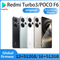 Re-furbished Phone Redmi Turbo 3 Snapdragon 8s Gen 3 Octe-core 4nm 1.5K Screen 5000mAh 90W Fast Charge 50MP/ Main Camera NFC 6.67 Inch