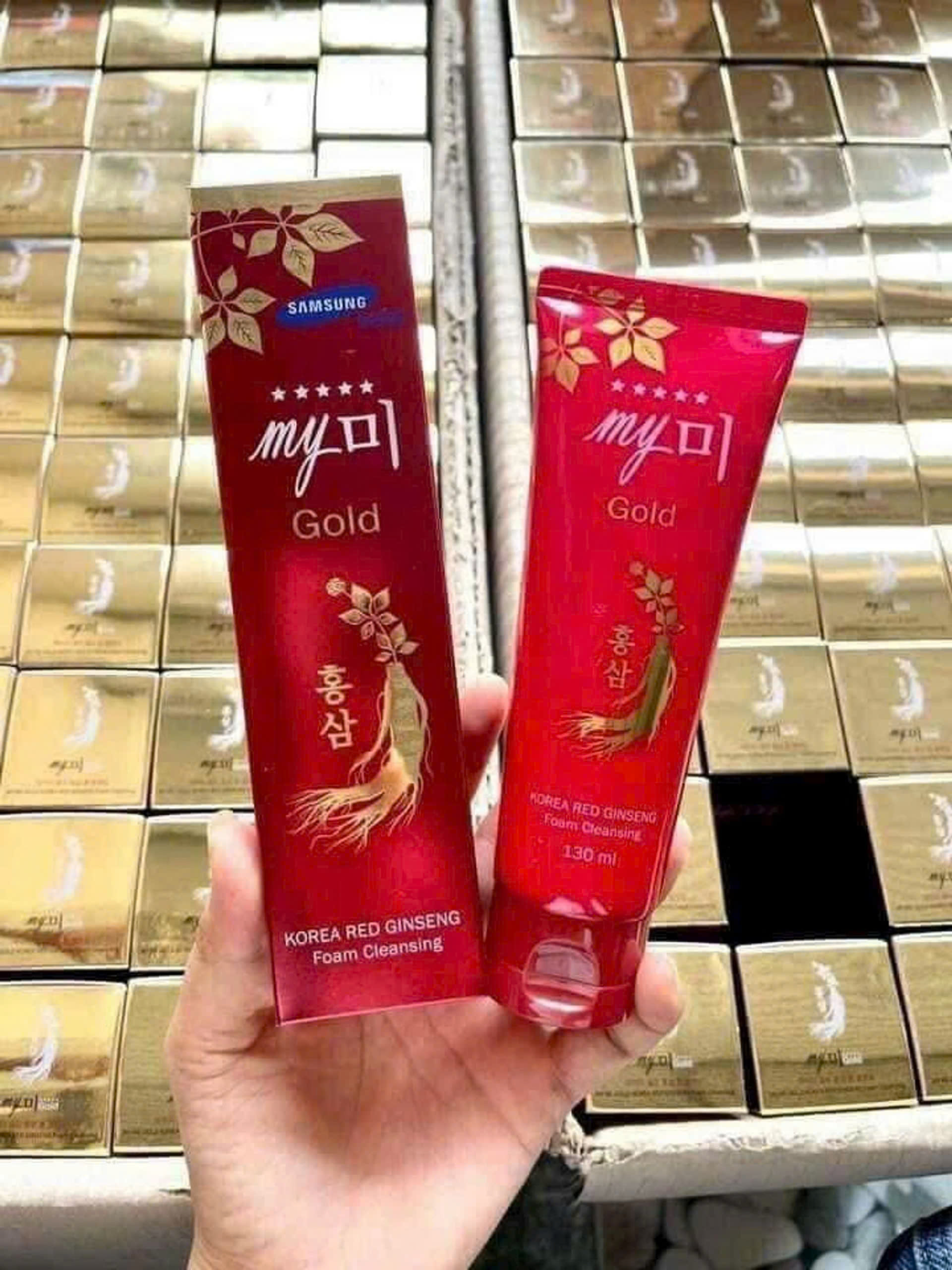 Sữa rửa mặt nhân sâm Gold đỏ