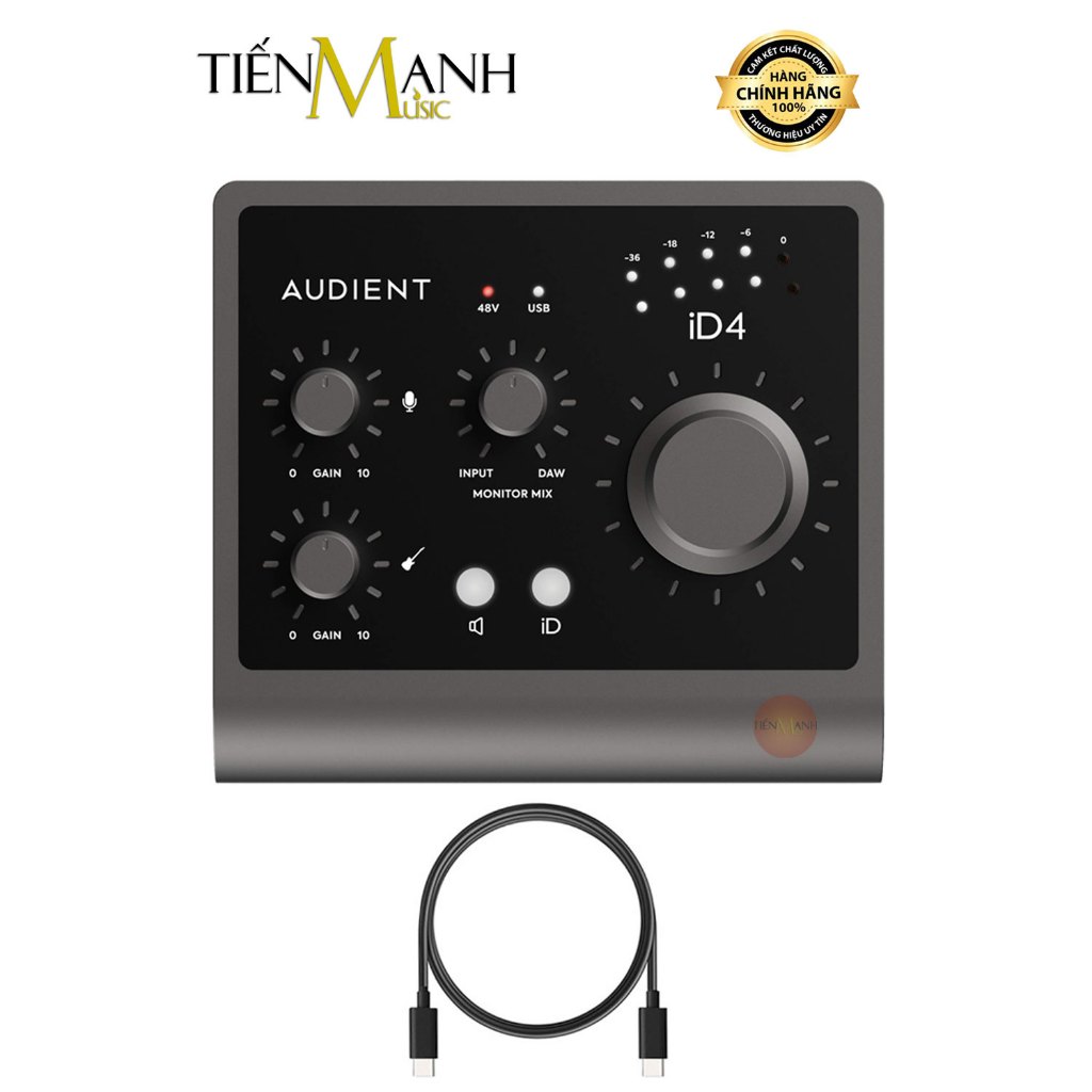 [Chính Hãng] Soundcard Audient iD4 MK2 - Sound Card Bộ Thu Âm Thanh và Livestream MKII Audio Interfa