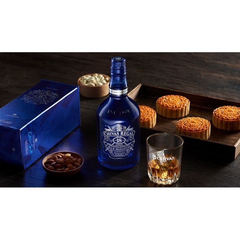 VỎ CHAI CHIVAS 18 BLUE [NEW 99%]