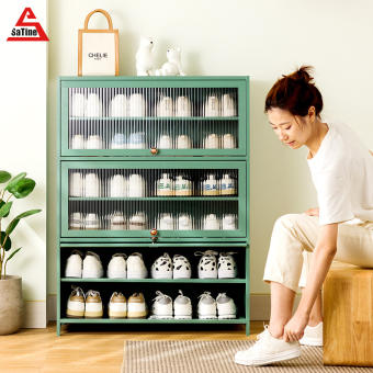 Shoe cabinet, home doorway, shoe rack, simple storage, artifact, space-saving rental house, dormitory solid wood entryway cabinet