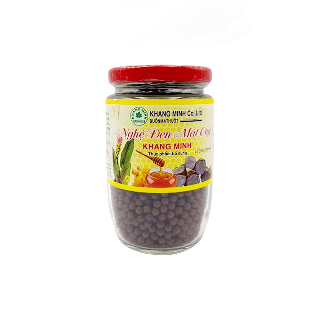 Keng Minh black turmeric tablet 250gr, protective stomach for honey