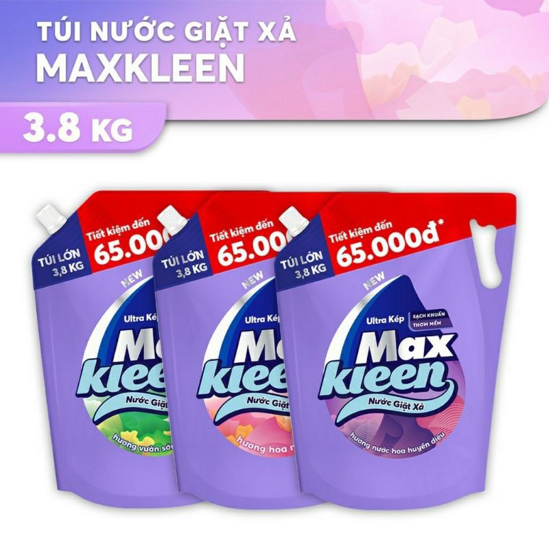 Nước giặt xả Maxkleen 2in1 3.8Kg