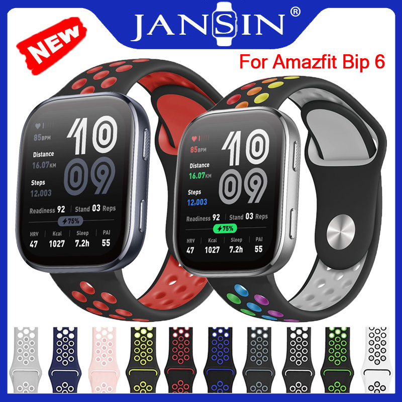 สายซิลิโคนระบายอากาศ สําหรับ Amazfit Bip 6 Smartwatch อุปกรณ์เสริมสายรัดข้อมือ สําหรับ amazfit bip6 ราคา 136 บาท*ส่งฟรี