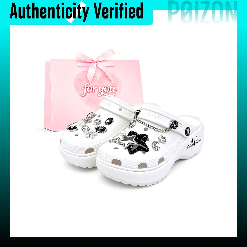 รองเท้าผู้หญิง Crocs Classic Platform Clog Clogs สตรี 206750-100 (team2527-BOX) ราคา 13,218 บาท*ส่งฟรี