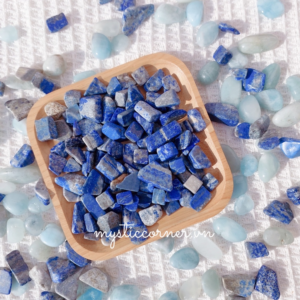 Vụn đá Lapis Lazuli , đá thanh tẩy Tarot, đá phong thuỷ