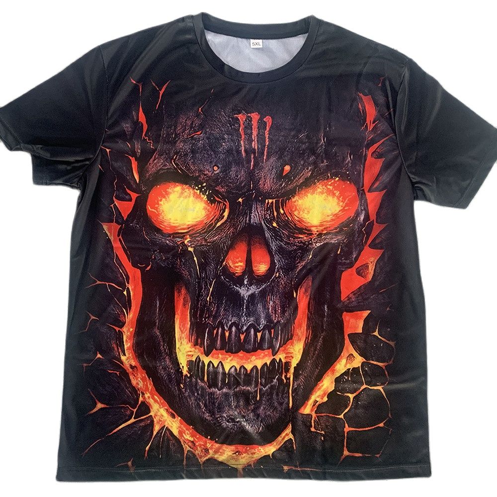 Halloween T Shirts Horror Skull Graphic Print Clothes Kids T Shirts Boys