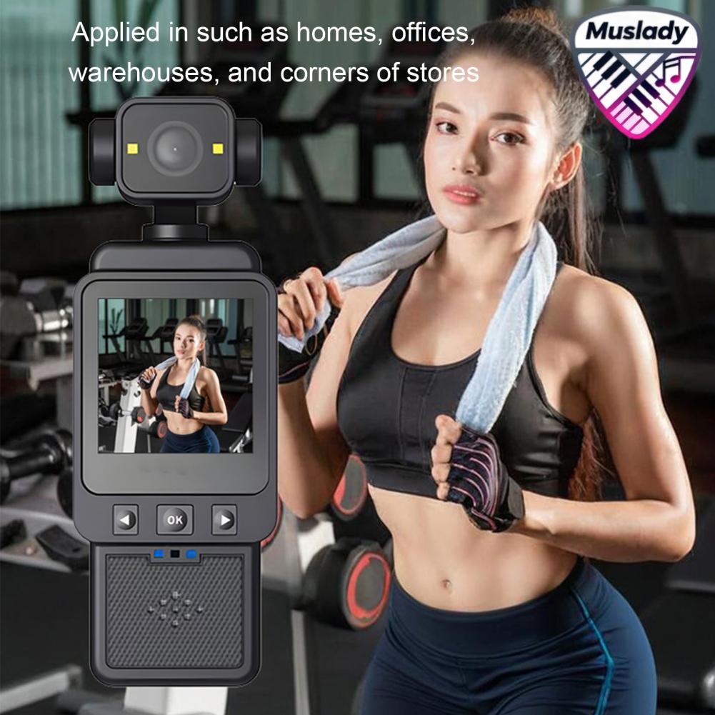 MUSLADY Body Cam 1080P HD ขนาดเล็ก 360 องศา Rotatable แบบพกพาขนาดเล็กกล้องวิดีโอกีฬากลางแจ้ง Video Recorder ราคา 650 บาท*ส่งฟรี