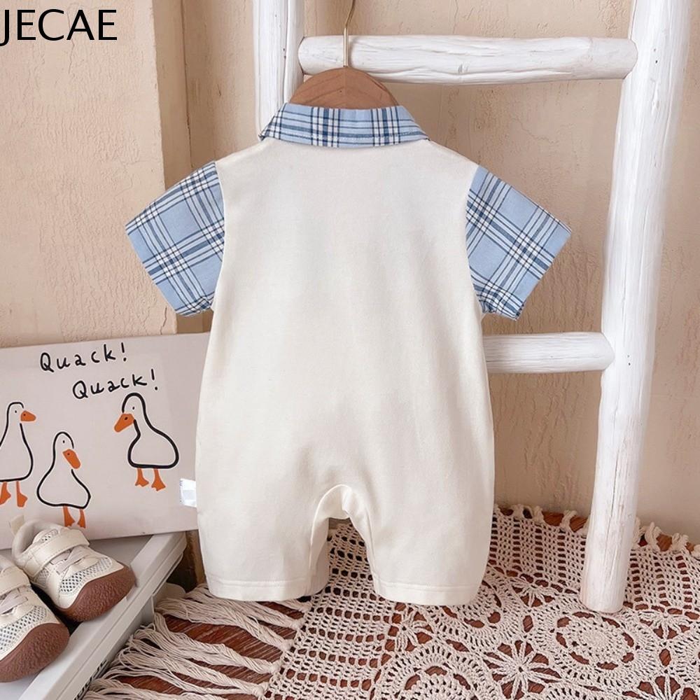 JECAE Phong cách đại học Bộ đồ liền thân cho bé Hai mảnh giả Mẫu chó Bộ đồ leo núi cho trẻ sơ sinh Thời trang Bodysuit Bộ đồ liền thân cho trẻ sơ sinh Quần áo trẻ sơ sinh