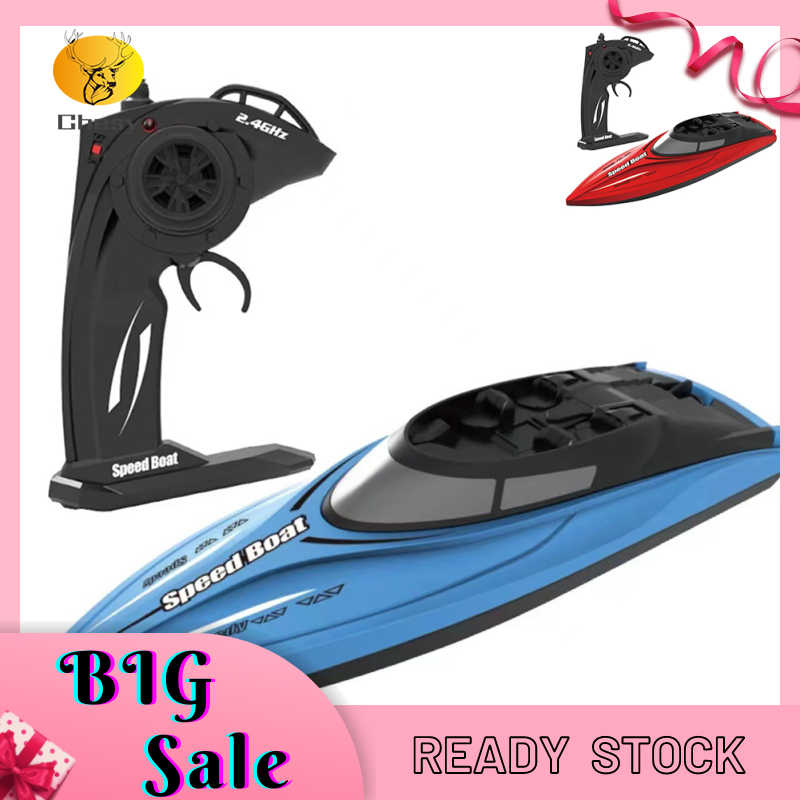 RC Boat 4CH Remote Control Racing Boats 2.4G Dual Motor 3.7V 1200mAh Outdoor Boat Toys With Light For Boys & Girls ราคา 465 บาท*ส่งฟรี