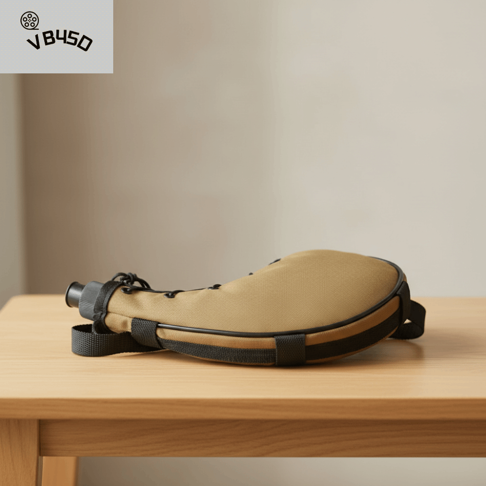 VB45D Chống rò rỉ Bình nước Hình bầu dục Vải Oxford Chai thể thao Đào tạo Di động Ấm đun nước Cuộc phiêu lưu ngoài trời