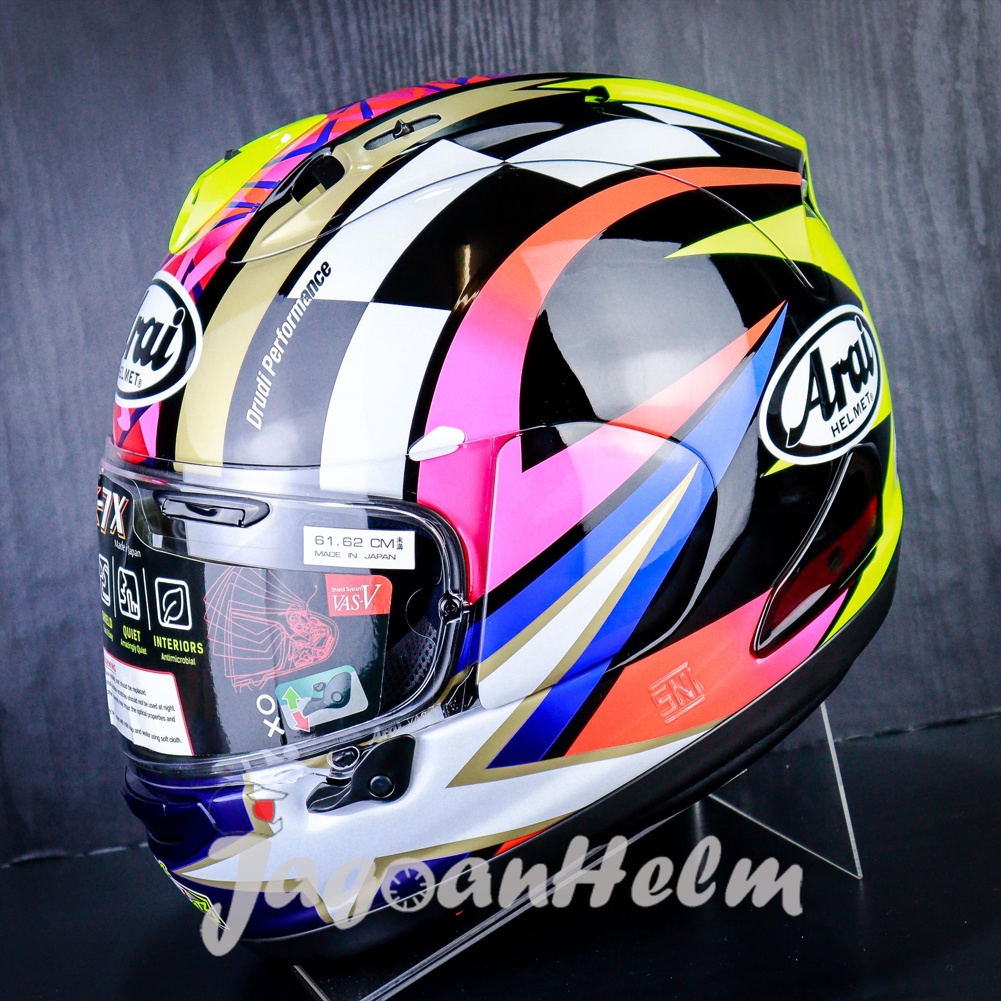 ARAI HELM RX-7X SCHWANTZ 30TH | WHITE BLACK YELLOW | ARAI RX7X FULLFA Harga 11,600,000 rupiah*Gratis Ongkir