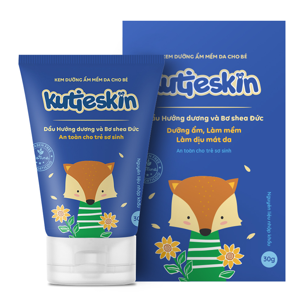 Kem Dưỡng Ẩm Kutieskin 30g Kem Bôi Mềm Da Làm Dịu Các Vết Ửng Đỏ Lành Tính Cho Bé Sơ Sinh Và Trẻ Nhỏ - Bibo Mart