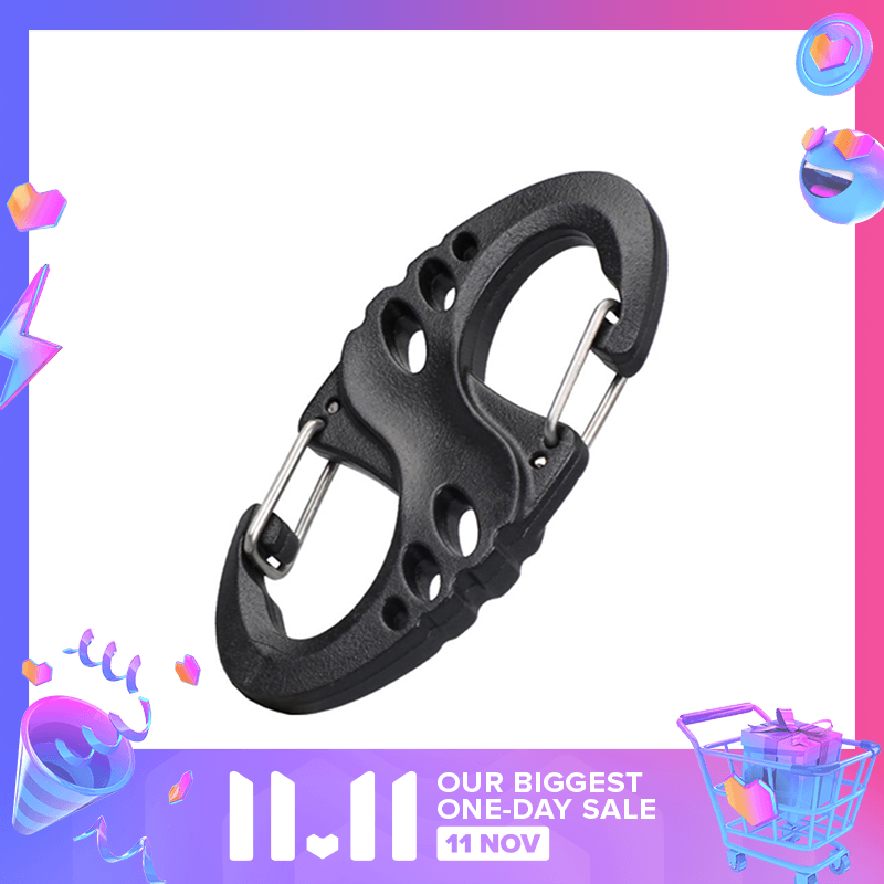 💖【Lowest price】LANG 1แพ็คที่มีสีสันปุ่มสแนปสำหรับพวงกุญแจกลางแจ้งแคมป์ปิ้งกระเป๋าเป้สะพายหลังร็อค ราคา 6 บาท*ส่งฟรี