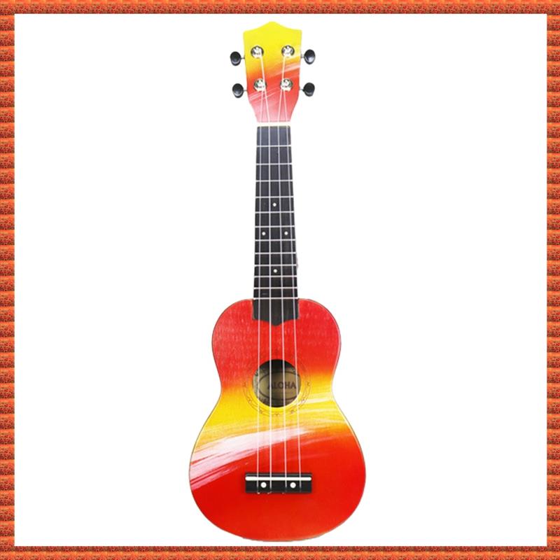 Soprano Ukulele 21" Wood Uklele Hawaiian Guitar Students Kids Guitar
