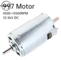Chgimposs 997 động cơ DC 12V - 36V Đầu Ra Kép trục mô-men xoắn lớn vi động cơ cho DIY dụng cụ điện/Chế biến máy tiện
