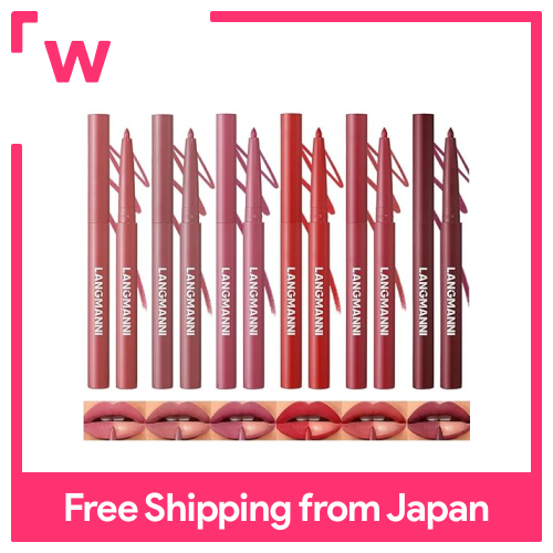6PCS Matte nhung Lipliner thiết lập, không thấm nước, cao sắc tố công thức, mịn Kết cấu kem, bền lâu chống nhòe Bộ trang điểm cho độ nét chính xác và bảo hiểm đầy đủ màu sắc (07-12)