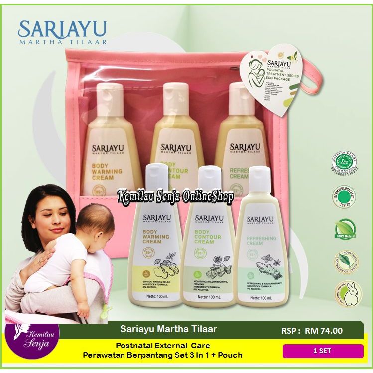 Discount clearanceSariayu Set Habis Bersalin / Set Berpantang Economy Pack ( Tapel Pilis & Param ) + Pouch / No Pouch
