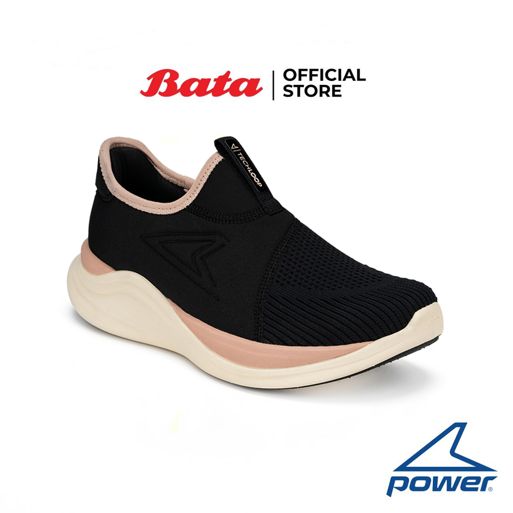 Bata บาจา Power รองเท้าเดินออกกำลังกาย แบบสวม สำหรับผู้หญิง สีดำ 5286159 สีม่วง 5289159 ราคา 1,199 บาท*ส่งฟรี