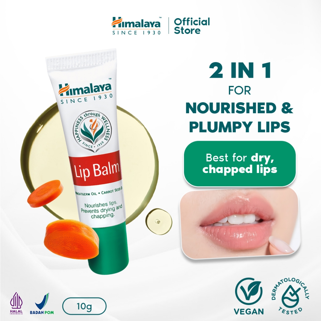 Himalaya Lip Balm Dangler 10gr - Pelembab Bibir Sakit dan Pecah Pecah