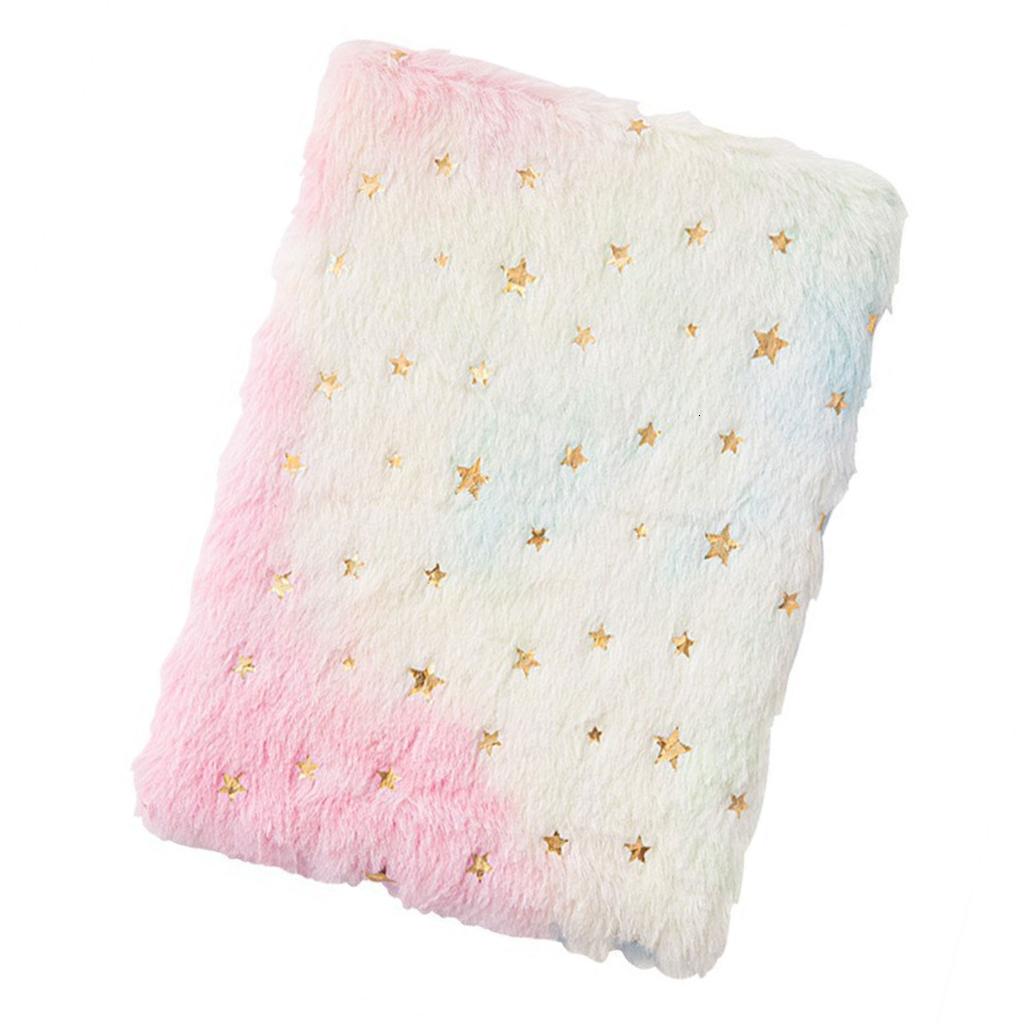 2 Pcs Plush Notebook Stationery Notebook A 4 Journal Notepads Travel Notebook - 3