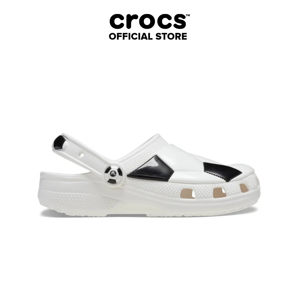 Giày Clog Trẻ Em Crocs Toddler Soccer Ball - White/Black - 210023-103