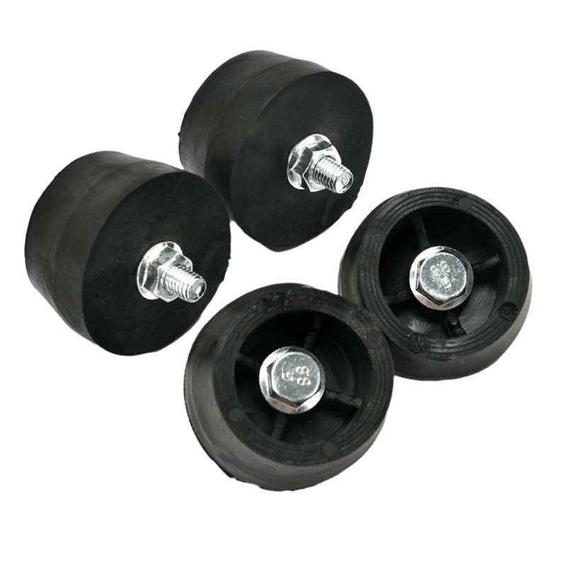 【Latest model】M8 Rubber Studs Shock-Absorber Anti-Vibration Isolator Mounts, Rubber Cylindrical Vibration Isolation Mount
