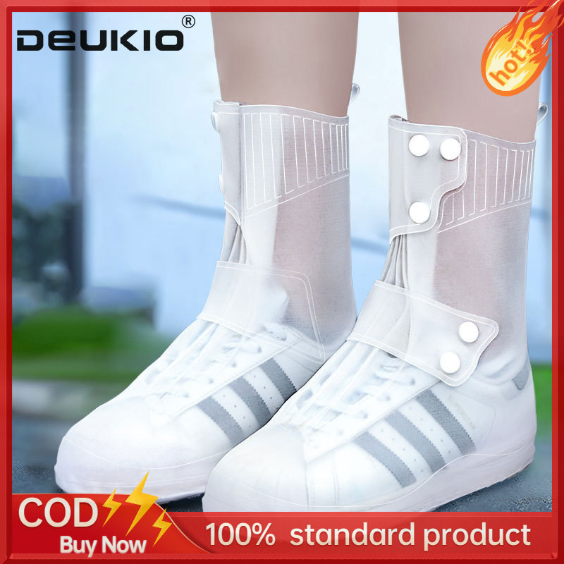 Deukio chống mưa và ủng đi mưa chống thấm chống trượt dày và Silicone chịu bọc Ủng Mưa