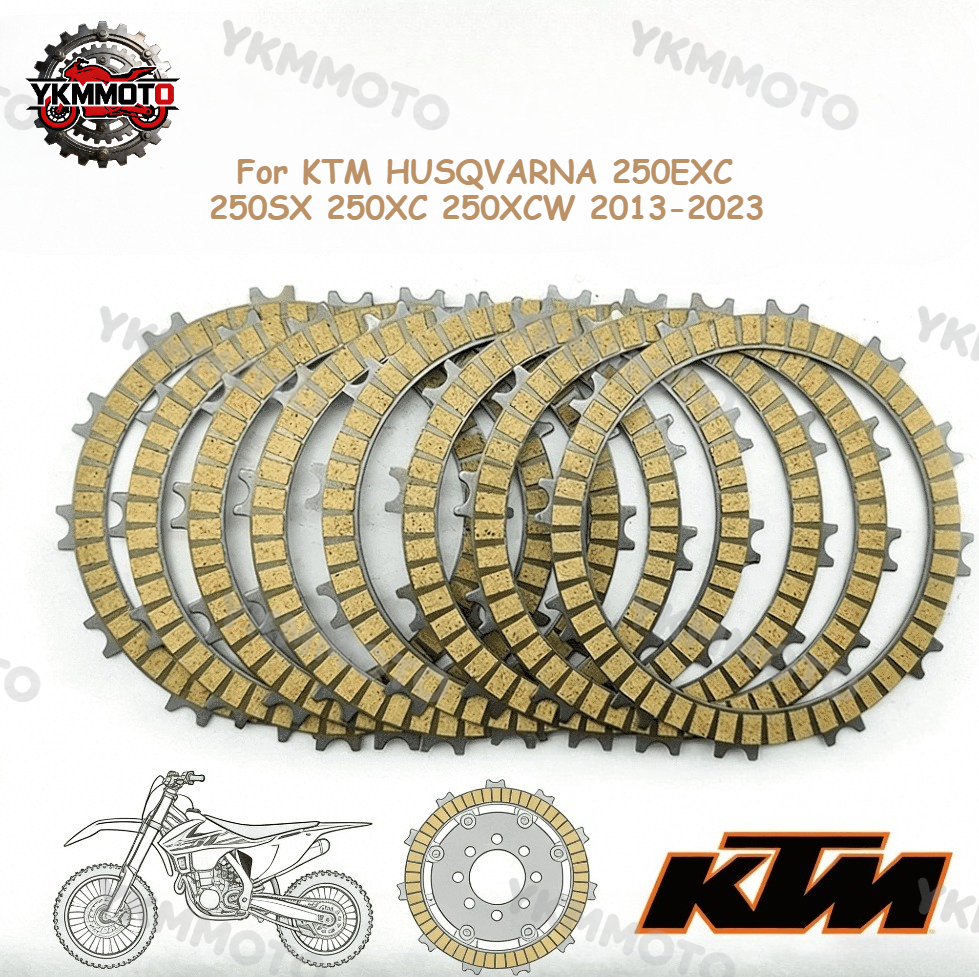 For KTM HUSQVARNA 250EXC 250SX 250XC 250XCW 250 EXC SX XC XCW 2013-2023 Motorcycle Engine Clutch Friction Plates Discs Kits