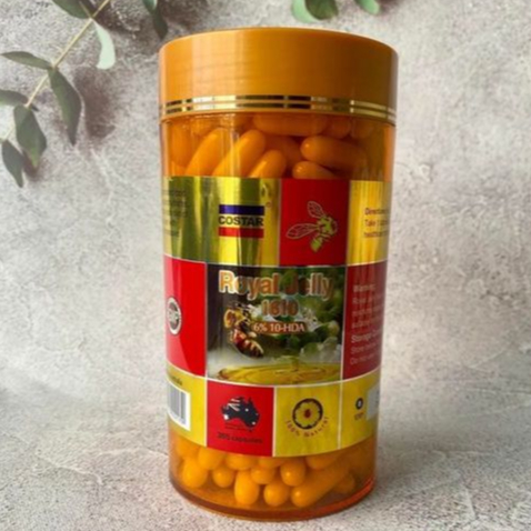 Sữa ong chúa Costar Royal Jelly 1610mg 365v  ✅Hỗ trợ tốt với sức khỏe   ✅Hỗ trợ cải thiện sức khỏe   ✅Giúp ăn ngon miệng, hỗ trợ cải thiện hệ tiêu hóa   ✅Hỗ trợ duy trì sự tươi trẻ của làn da