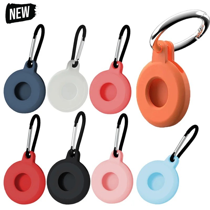 กรณีที่เข้ากันได้สำหรับ Apple Airtags Locator Tracker ฝาป้องกันซิลิโคนเหลวสำหรับ Apple Airtag Cover อุปกรณ์เสริมพวงกุญแจป้องกันรอยขีดข่วน ราคา 77 บาท*ส่งฟรี