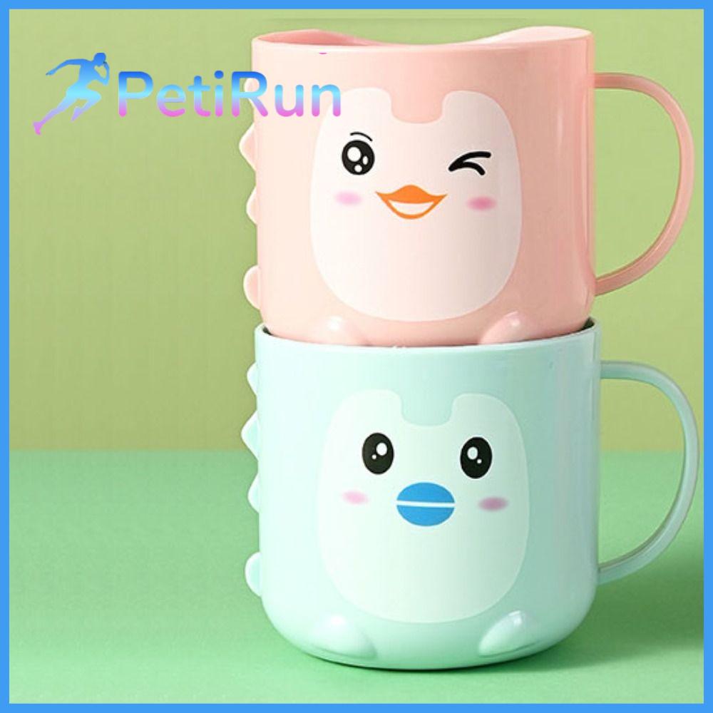PETIRUN Chim cánh cụt Trẻ em Giá đỡ Chú vịt con Cốc xúc miệng Trẻ biết đi Đánh răng Bàn chải đánh răng