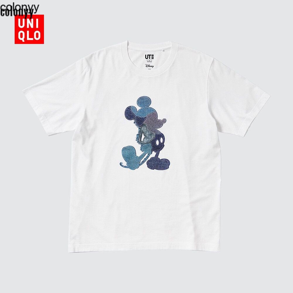 Áo thun tay ngắn mickey uniqlo cho nam/nữ/cặp đôi 445600