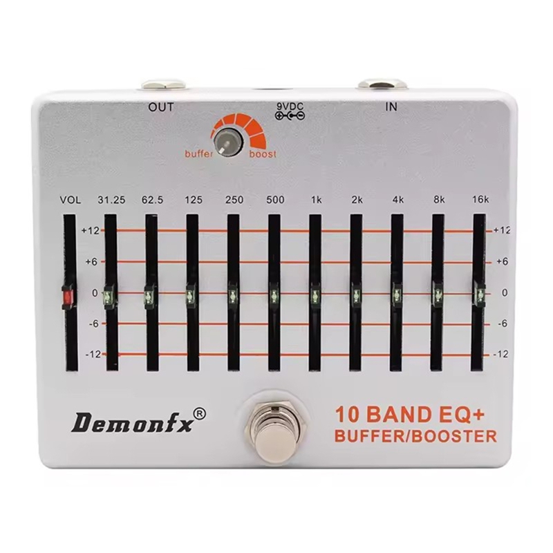 【Latest model】Demonfx 10 Band EQ+ Guitar Boost Buffer Pedal Effect Equalizer Boost Buffer ราคา 2,735 บาท*ส่งฟรี