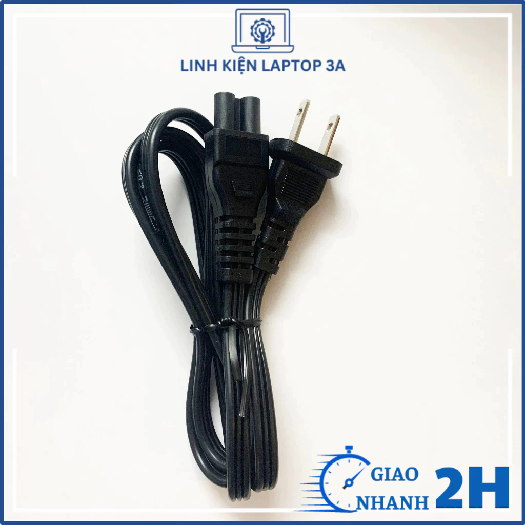 Dây nguồn xịn cho sạc laptop, dây cáp nguồn Adapter laptop 1m2 chính hãng Volex