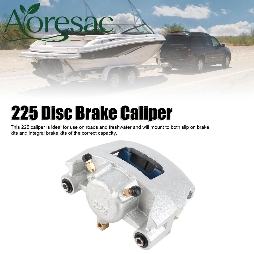 Aoresac 225 Disc BRAKE Caliper เหล็กหล่อสแตนเลส Trailer Disc BRAKE Caliper ความแข็งสูงสำหรับ Kodiak 3500 5200 6000lbs เรือ ราคา 2,652 บาท*ส่งฟรี