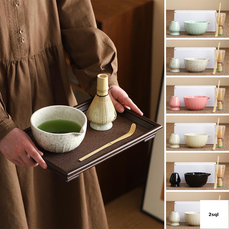 4 cây đánh trứng bằng tre cái/bộ Bát Matcha gia đình chịu nhiệt độ cao Bộ Bát súp trà salad trà lễ Bộ quà tặng Trà Công suất lớn đánh giá cao cho những người đam mê trà nhiều lựa chọn có sẵn