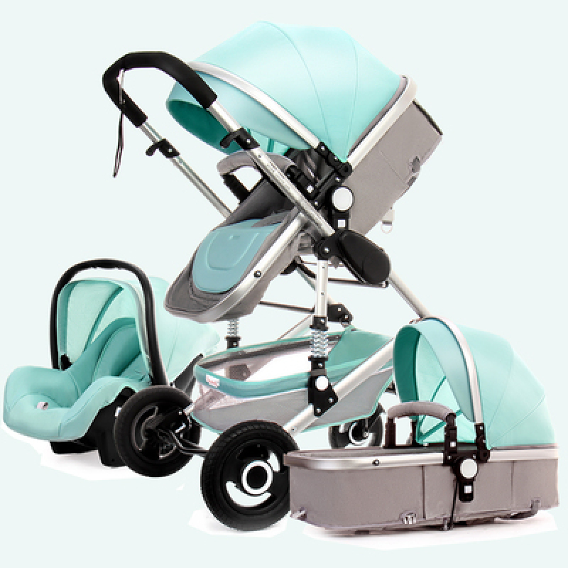 ★ High landscape baby stroller can sit reclining two-way four-wheel shock-absorbing folding small newborn baby BB winter and summer dual-use ★ Singapore