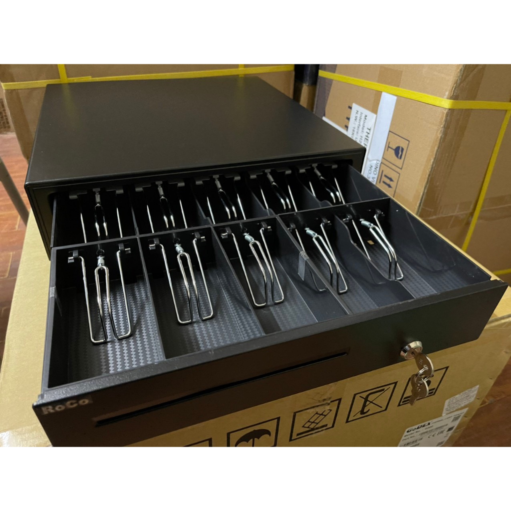 Két Tiền Thu Ngân, hộp đựng tiền thu ngân RC 408 - Hàng Nhập Khẩu BH 12 Tháng