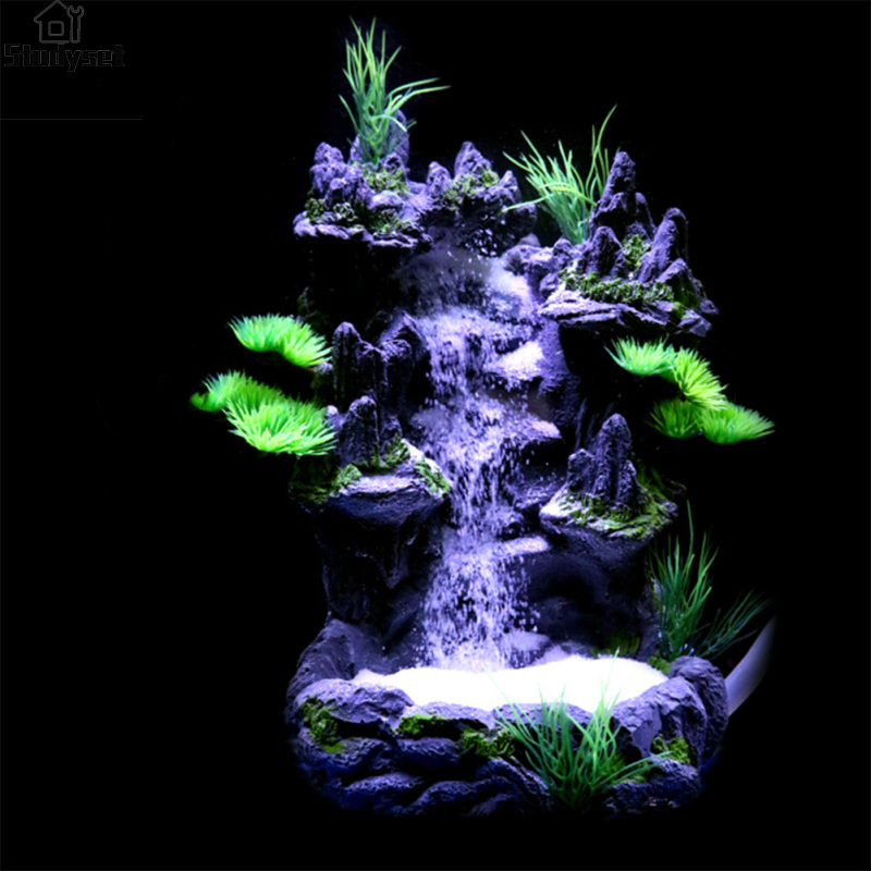 Studyset Aquarium Resin Rockery Landscape Decor, Fish Tank Waterfall Rockery Simulated Aquatic Plant Ornament Fish Tank Resin Decoration Accessory ราคา 785 บาท*ส่งฟรี