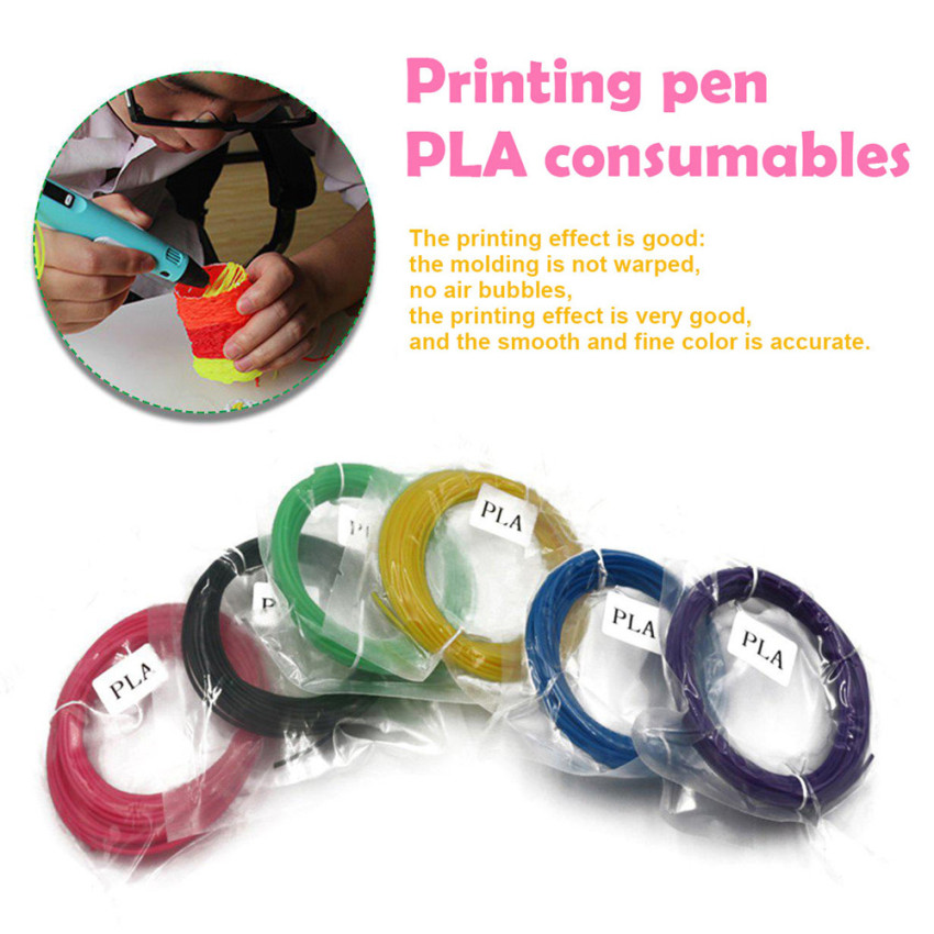 10pcs PLA Filament Materials 3D Printing Pen Threads Plastic Printer Consumables DIY Gifts Toys ราคา 228 บาท*ส่งฟรี